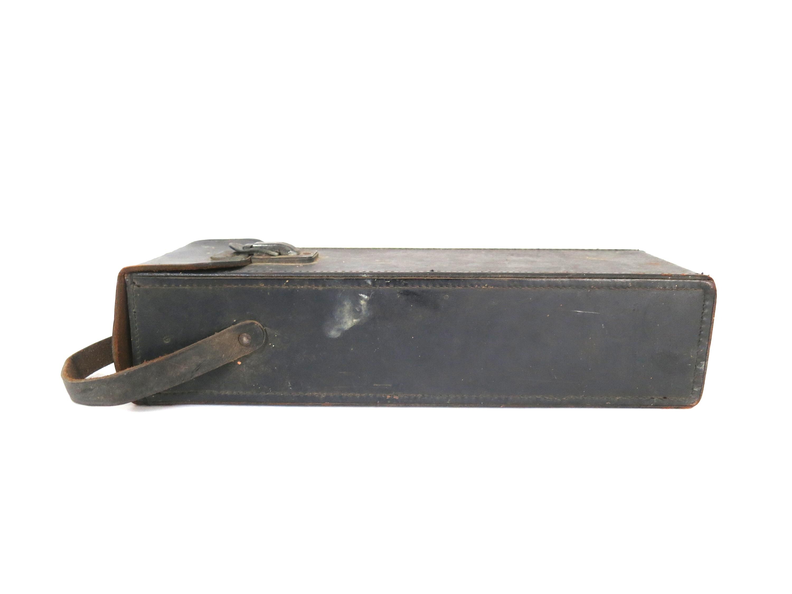 Ancienne Valise à Outils En Cuir, Vintage, Toolbox Leather, D'occasion, Marque Générique