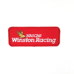 90s Vintage Nascar WINSTON Racing Series Patch Winston Cigarette Patch - Embroidered Applique 1990s Stock Car Racing Patch