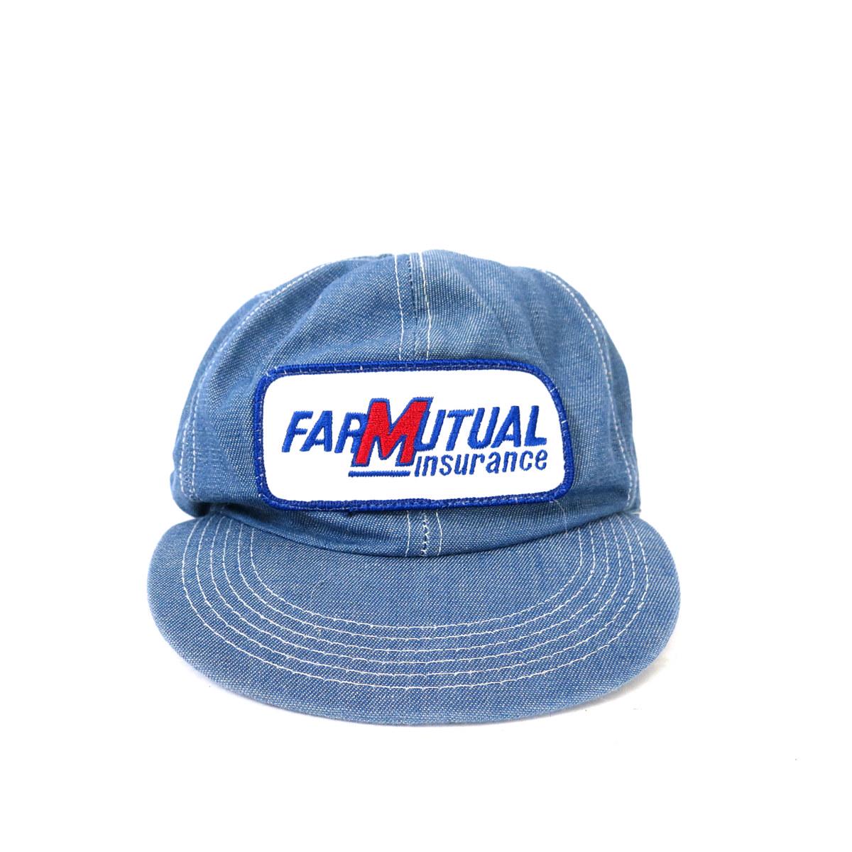 Chapeau Vintage Années 90 En Cuir Daim - Bretelles - Style Agricole - Sku11