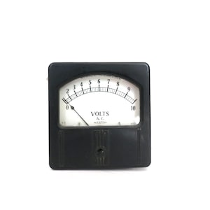 Vintage Weston VOLTS Meter Electrical Instrument Voltage Meter // steampunk shelf display
