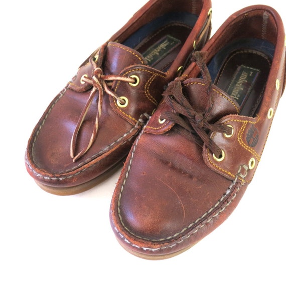 Brown Leather TIMBERLAND Boat Deck Shoes | Leathe… - image 5