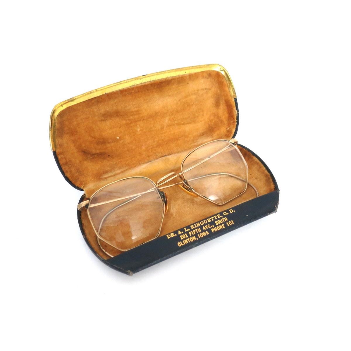 Vintage Metal Glasses Case - Etsy display picture 3