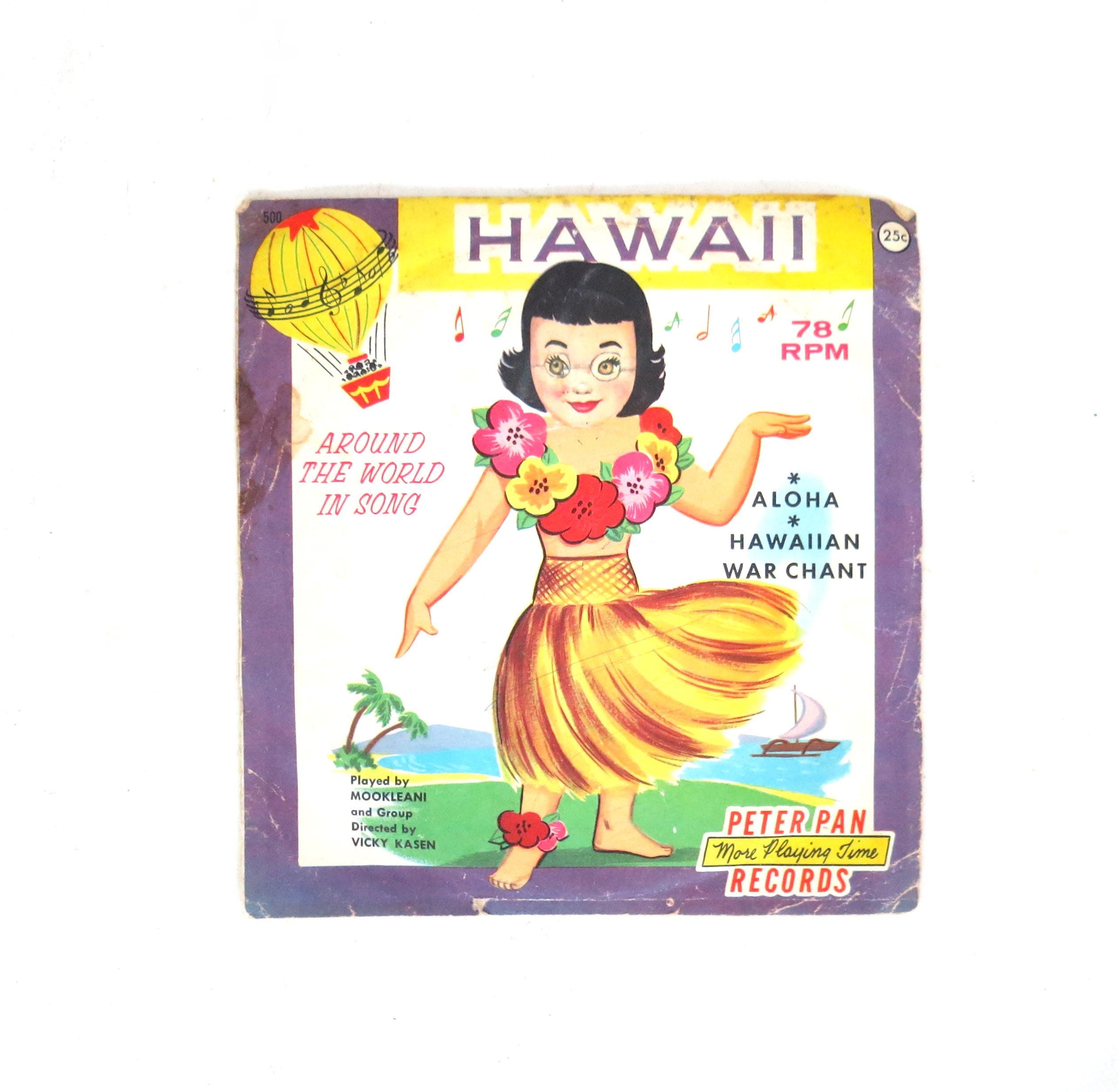 洋楽 Psalms / VariousArtists 1978 KAIM Hawaii Vintage Hawaii 78 RPM Record - Aloha Hawaiian War Chant, 1959