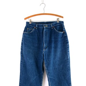 1980s LEE Mom Jeans High Waist Denim Jeans Vintage Dark Wash Jeans ...