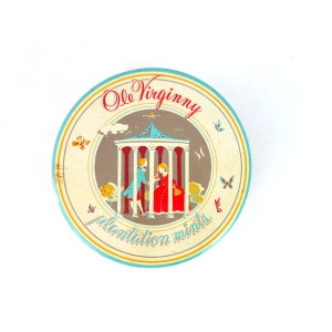 Vintage candy tin Old Virginny Plantation mints