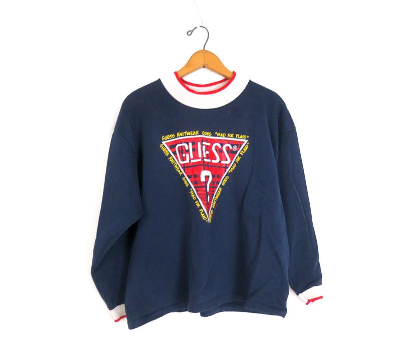 Mens Jumper Vintage Guess Sweatshirt Mens Buy Guess Logo