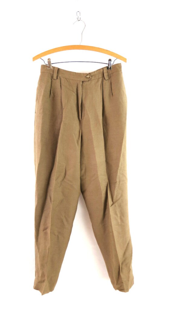 Vintage Linen Dress Pants Minimalist Lands End Tr… - image 5