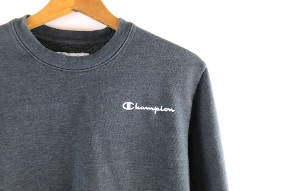 Gray CHAMPION Sweatshirt Oversized vintage Preppy… - image 3