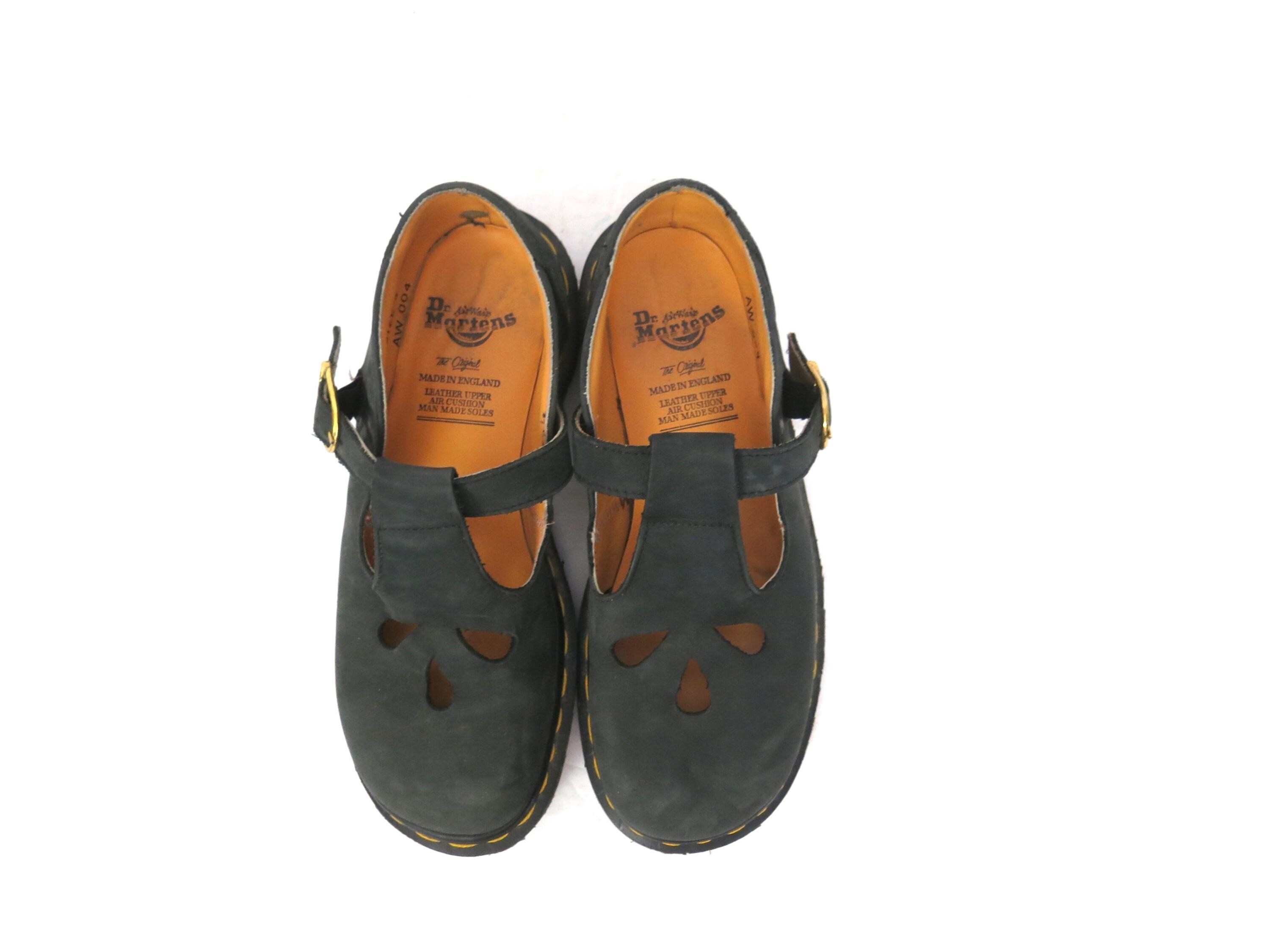 Bottes Dr. Martens Babies Vintage à Boucles - Taille UK 6 / FR 39 - Cuir Noir - Occasion Bon état