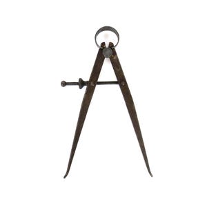 Vintage Compass Wing Divider Spring Loaded Caliper Industrial Loft Architectural Salvage Rustic Metal Tool / Estate Sale