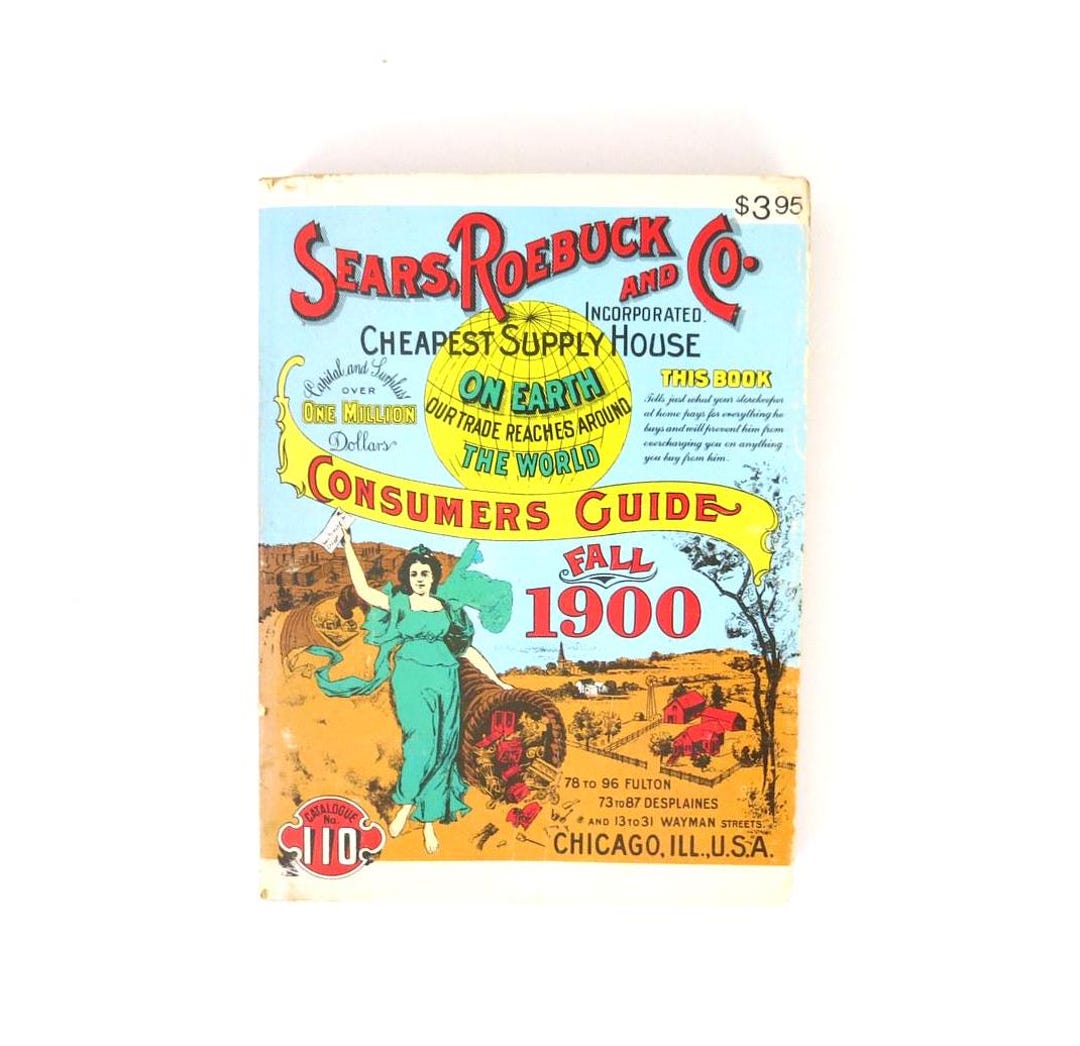 Vintage Sears Catalog Reproduction Book 1970 Book Decor Perfect for