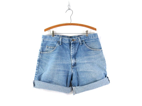Long Blue Jean Shorts Relaxed Fit Denim Shorts Vi… - image 1