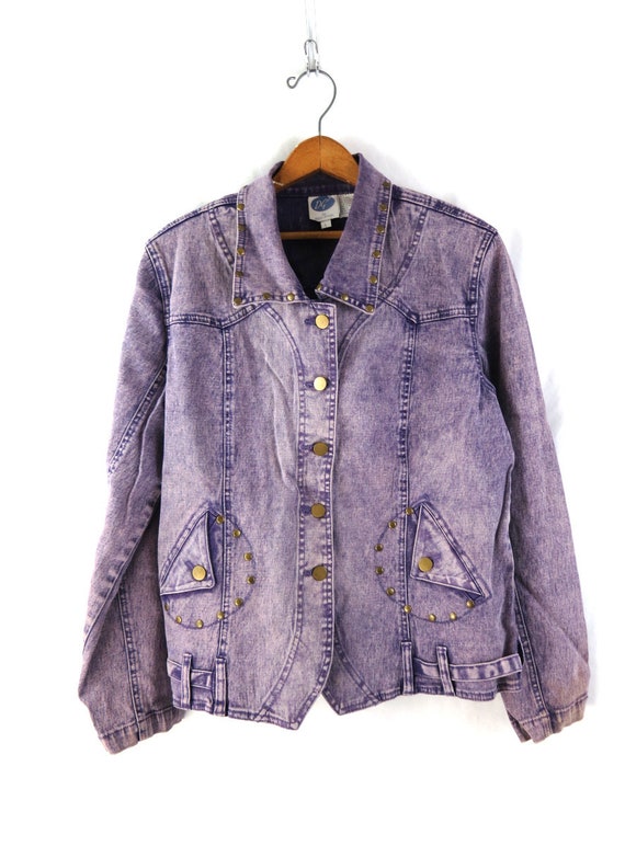 Jean Jacket Studded Denim Coat Stone 