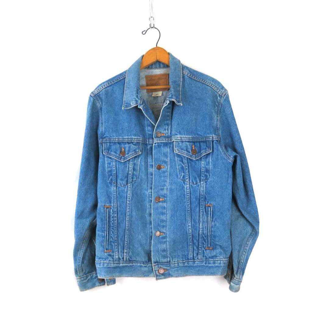 Vintage 90s Denim Trucker Jacket - Men's Small - Etsy