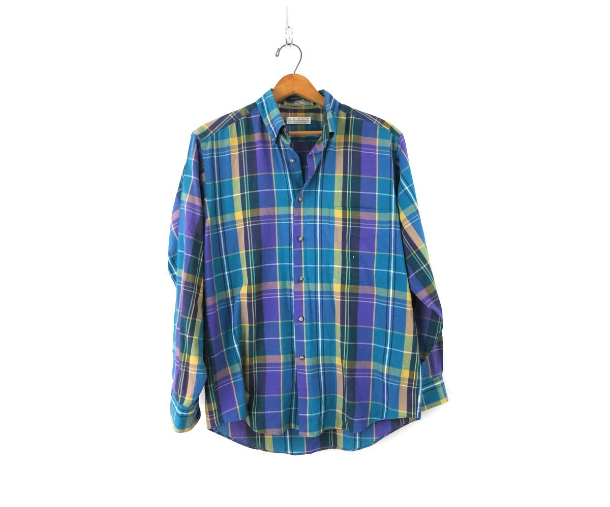 Vintage Levis Shirt Plaid Button up Tee 