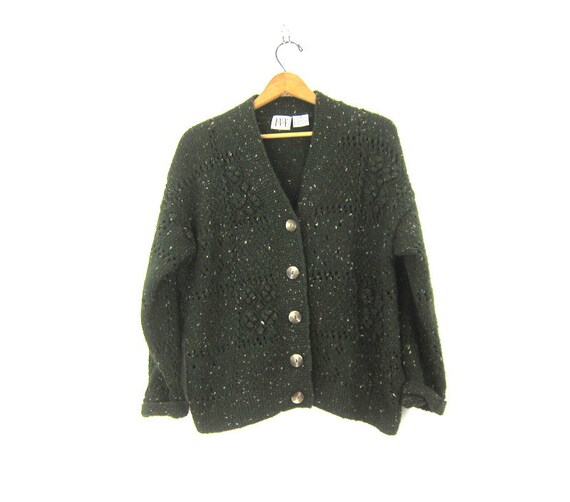 Dark green cardigan sweater Clearance