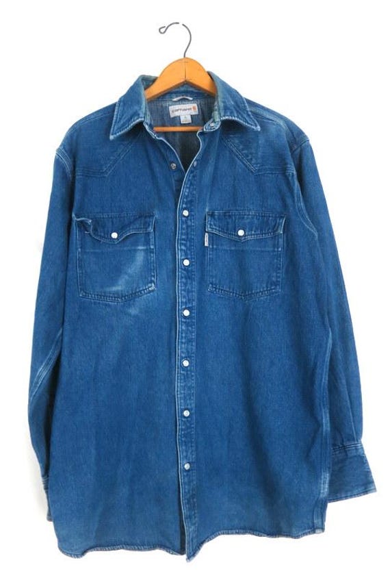 Carhartt デニムシャツ Carhartt パールスナップ リラックスフィット 