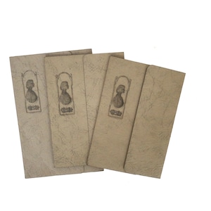 3 Pastas de porta-retratos dobráveis Mid Century Mat Photo Frames Vintage Fold Out Presentation Folders