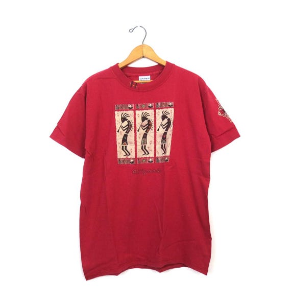 Vintage 90s Arizona T-shirt: Kokopelli Graphic Hiking Tee - Etsy