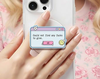 Notice Could Not Find Fcks Holographic MagSafe grip |Kindle Decoration |Funny Coquette Phone Holder|Kobo Grips|Book Lover Gift |Gift for her