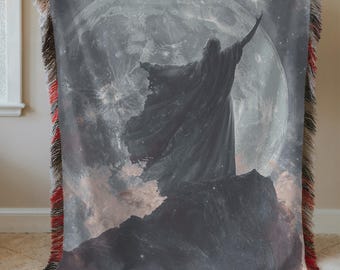 Sorceress Moon Cozy Fleece & Woven Blankets: Fantasy Book Lover Gift
