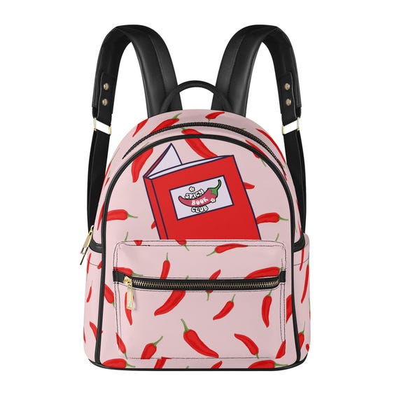 Spicy Book Club Mini Backpack: Small Leather Travel Pack