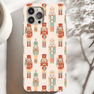 Funda para teléfono con diseño de Cascanueces navideño vintage: MagSafe resistente para iPhone Galaxy Pixel