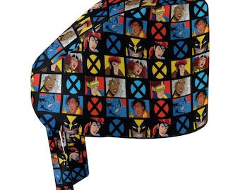 Mutant Superhero Scrub Cap| Unisex Tie Back Scrub Cap| Scrub Cap Men Women Funny| Comic Scrub Cap| Gift for Nurse Doctor| Nerdy Clinic Caps