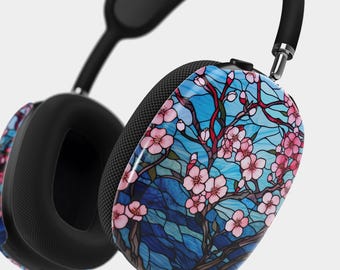 Stained Glass Floral Print AirPods Max Case