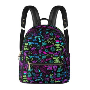 fake designer mini backpack Women's Soft Faux-Leather Backpack, Green friendly material Vuitton Palm Springs Mini Replica