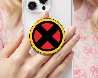 Mutants Xavier Gifted Holographic MagSafe grip |Kindle Decoration |Mutant Symbol Phone Holder |Kobo Grips | Book Lover Gift |Gift for her
