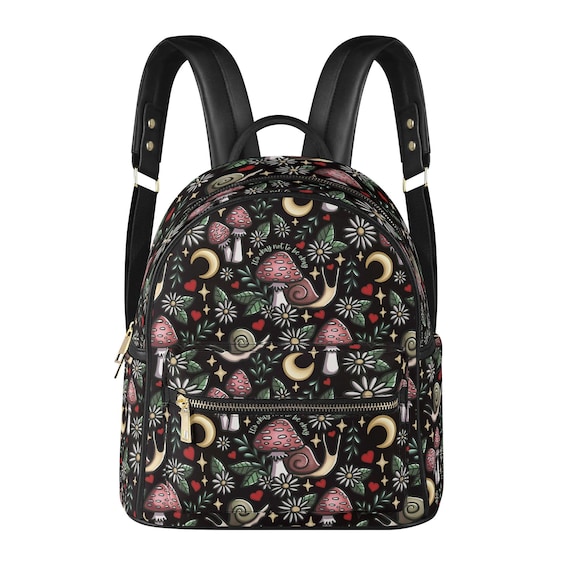 cottagecore mini backpack Mental Health Cottagecore Mini Leather Backpack: Eco-Friendly