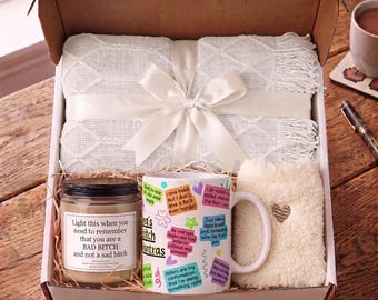 Badass Bitch Gift Set| Badass Bitch Birthday Gift| Gift for Her| Birthday Gift Her| Cheer Up Gift Box| Best Bitches Birthday Gift| Gift Box