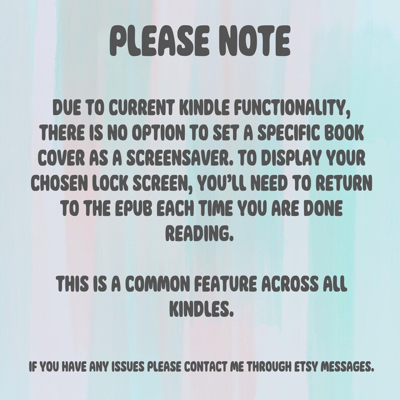 FULLSCREEN B/W & COLOR Kindle Lock Screen, Romantasy Kindle Screen