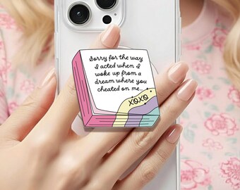 Coquette Funny Dream Sorry Acted Holographic MagSafe grip |Kindle Decoration |Cute Phone Holder |Kobo Grips | Book Lover Gift |Gift for her