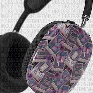 Amoureux des livres, lecture de cartes de tarot imprimées, étui pour AirPods Max | Snap On Air Pods Max Cover | Étui de protection pour les nouveaux écouteurs AirPods Max