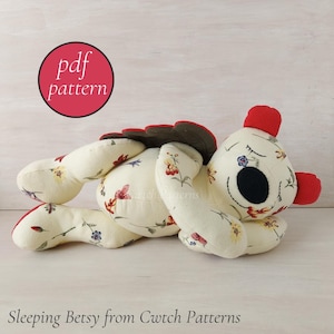 Modello di cucito Memory Bear: ricordo dell'angelo addormentato Betsy (modello PDF)