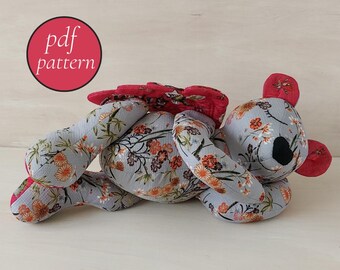 Memory Bear Sewing Pattern: Sleeping Charlie Angel Keepsake (PDF Pattern)