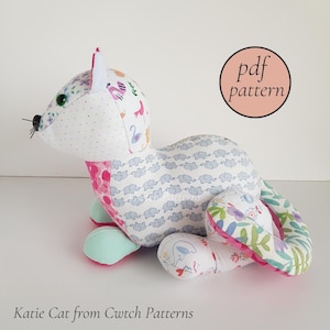 Katie Cat Sewing Pattern: Plush Soft Toy (PDF Pattern)
