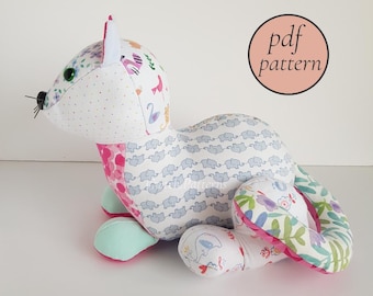 Katie Cat Sewing Pattern: Plush Soft Toy (PDF Pattern)