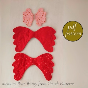 Wings for Memory Bears, pdf pattern
