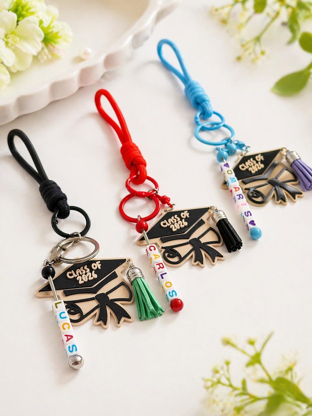 Personalized Graduation Keychain, Class of 2026 Souvenir, Custom Name ...