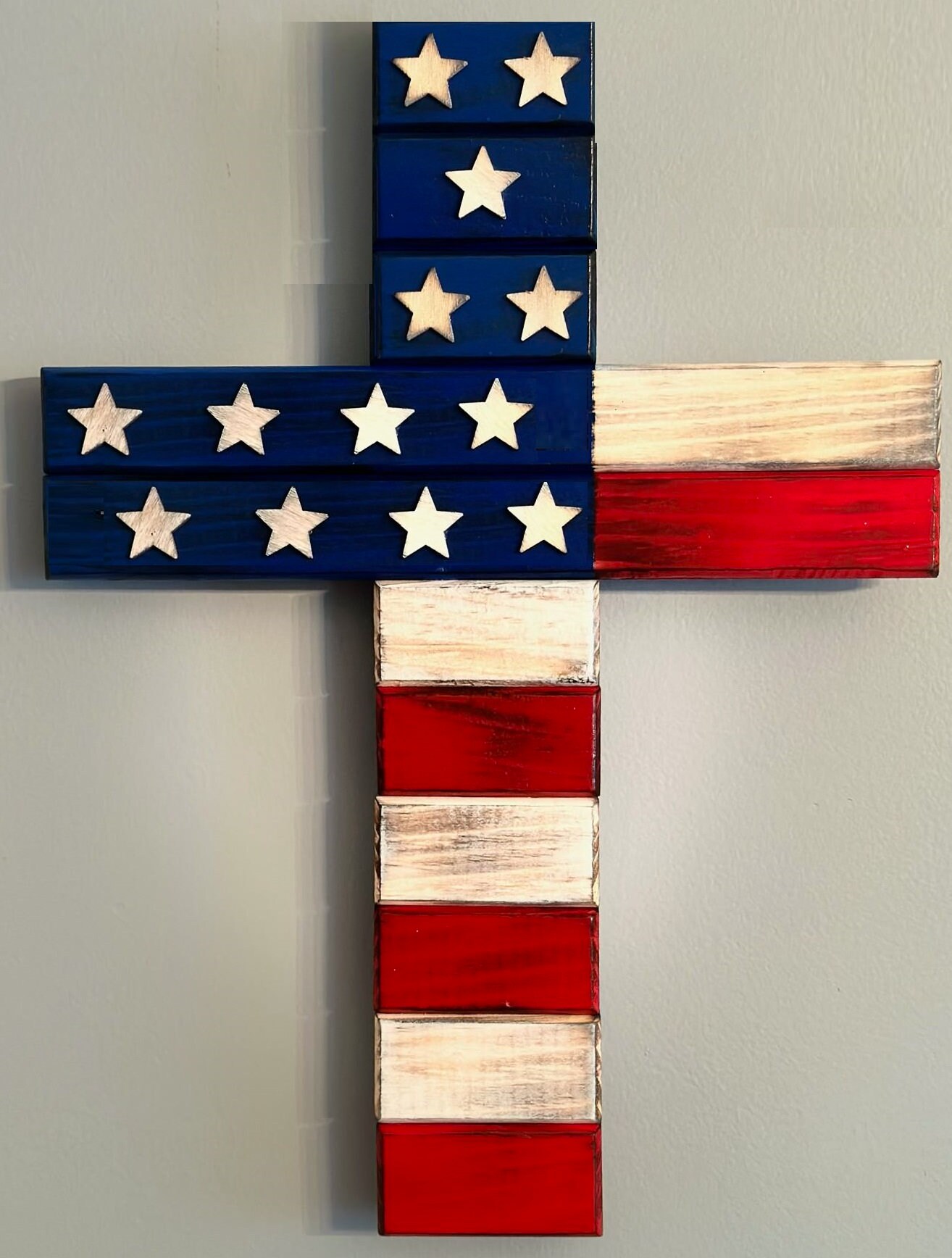 American Flag Cross - Etsy