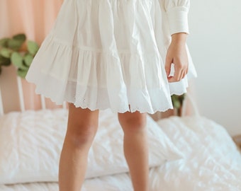 Child Petticoat | Flower Girl Petti-slip | White Cotton Dress Slip