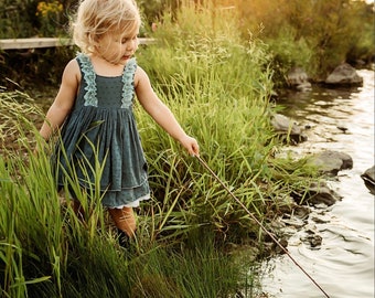 Enchanted Forest | Handcrafted Child's Dress Perfect for Twirling