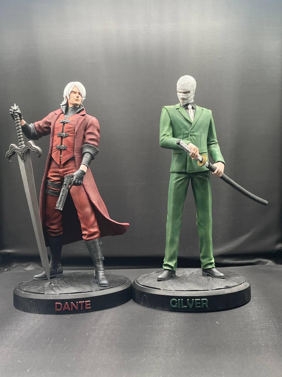 Dante and Gilver - Devil May Cry Handmade Resin Figure 24 Cm | DMC