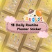 Daily Routine Icon Planner Stickers, Full Day Printable Stickers, Mini ...
