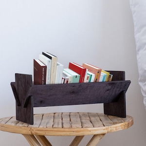 Estantería personalizada, estantería de escritorio, escritorio pequeño con estantería, mesa con estantería inclinada, estantería para guardería, estantería portátil, estantería de madera