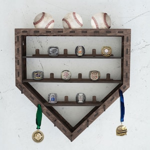Baseball Ring Halter Display, Softball Ringhalter, Baseball Ring Ständer, Meisterring Vitrine, Sportring Display, Trophäen Display