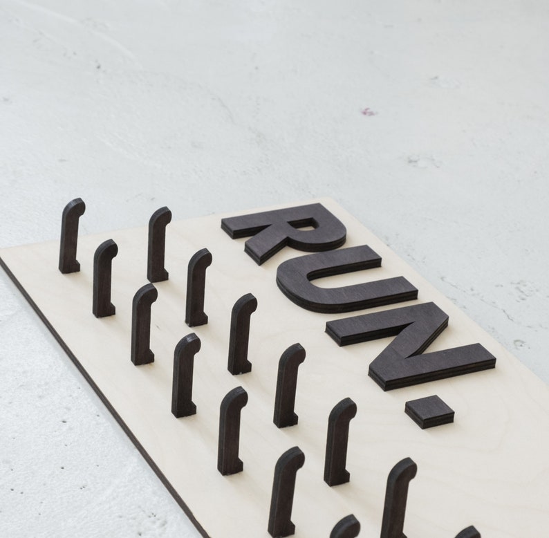 Running medal and bib display, Race medal holder, Running medal rack, Marathon medal hanger, Medal organizer, Medal and bib holder image 4